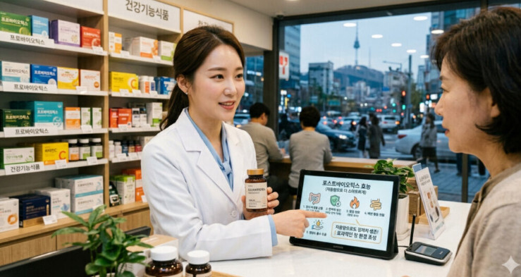 차세대 유산균으로 불리는 포스트바이오틱스 효능 설명하는 약사